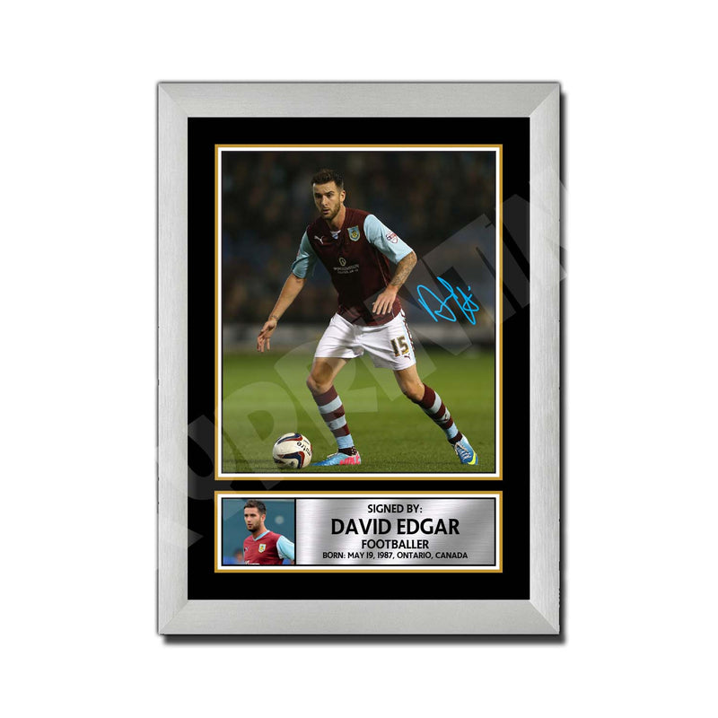 DAVID EDGAR Limited Edition Football Player Signed Print - Football