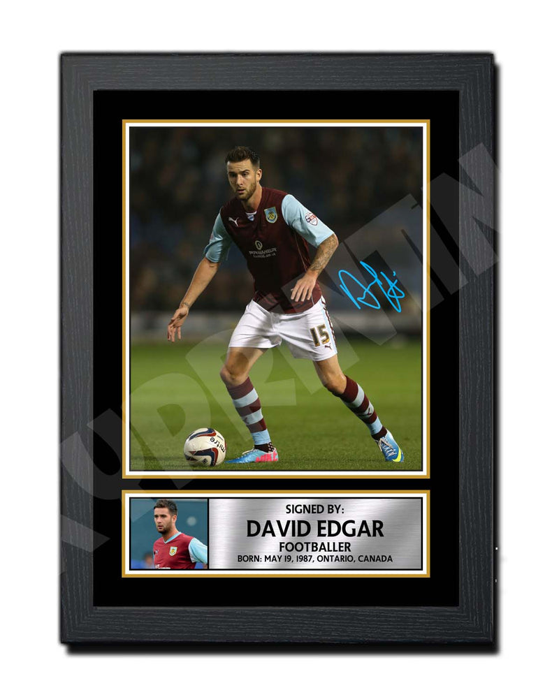 DAVID EDGAR Limited Edition Football Player Signed Print - Football