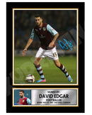 DAVID EDGAR Limited Edition Football Player Signed Print - Football