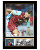 DAVID EDGAR 2 Limited Edition Football Player Signed Print - Football