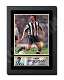 DAVID GINOLA 2 Limited Edition Football Player Signed Print - Football
