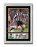 DAVID GINOLA 2 Limited Edition Football Player Signed Print - Football