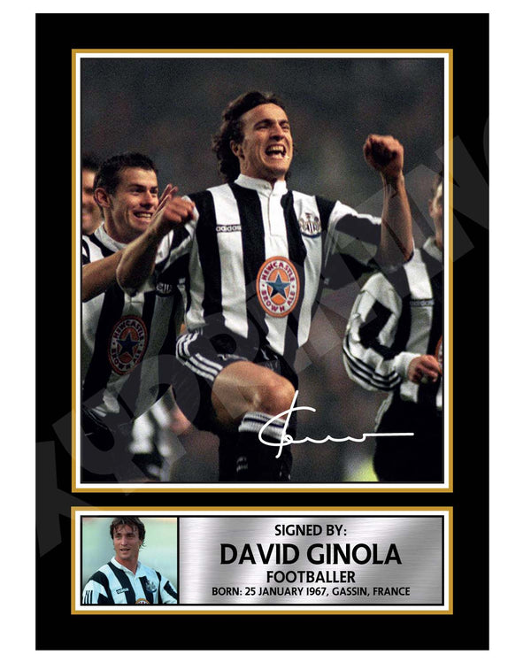 DAVID GINOLA (1) Football Player Printed Signature Print