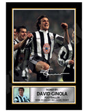 DAVID GINOLA (1) Limited Edition Football Player Signed Print - Football