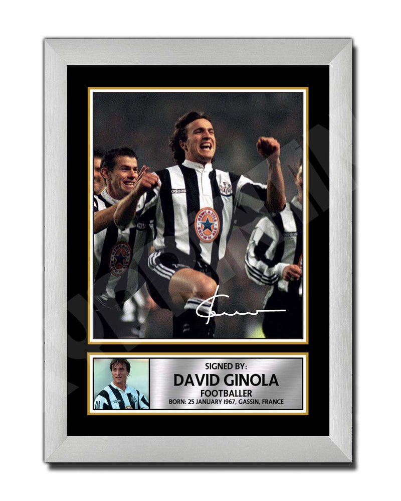DAVID GINOLA (1) Limited Edition Football Player Signed Print - Football