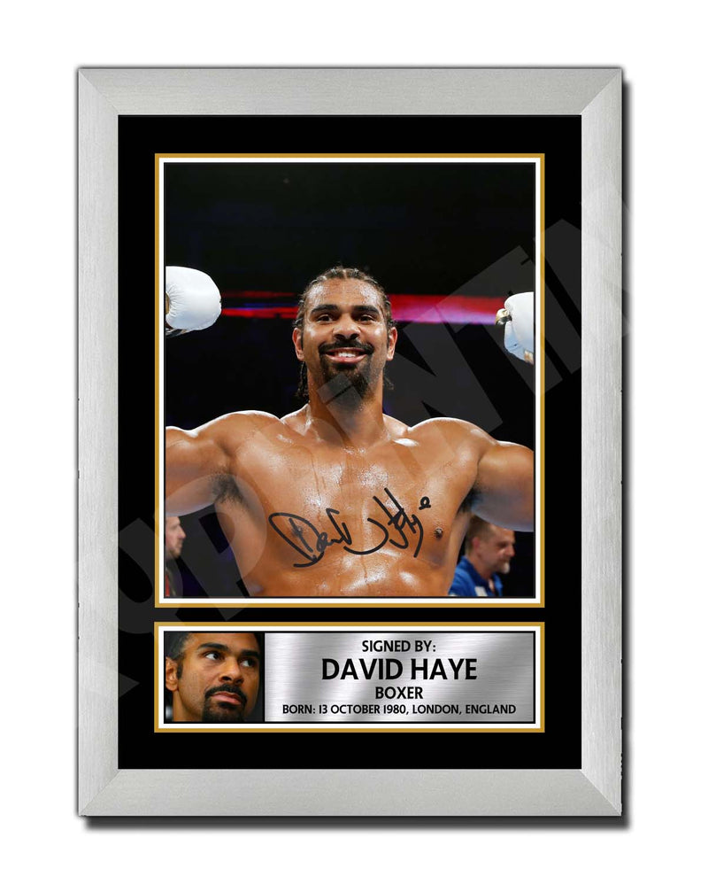 DAVID HAYE 2 Limited Edition Boxer Signed Print - Boxing