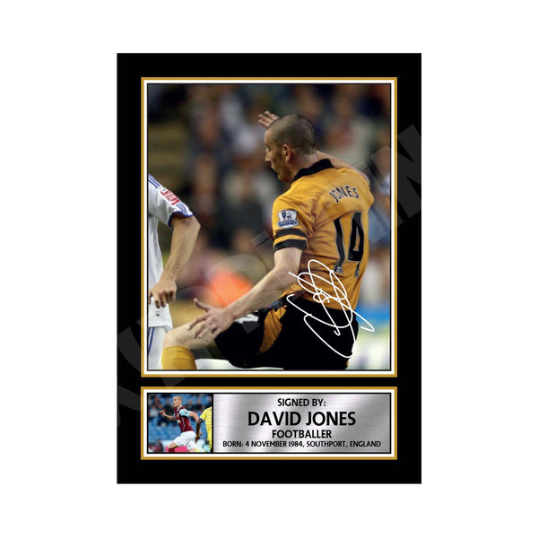 DAVID JONES Football Player Printed Signature Print