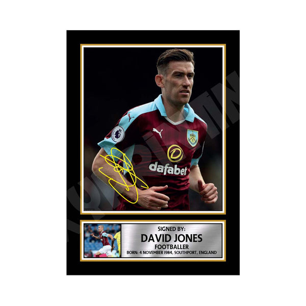 DAVID JONES 2 Football Player Printed Signature Print