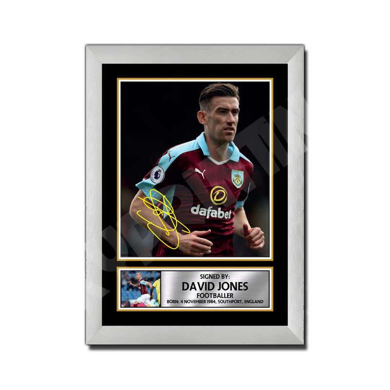 DAVID JONES 2 Limited Edition Football Player Signed Print - Football