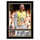 DAVID SEAMAN 2 Limited Edition Football Player Signed Print - Football