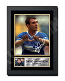 DAVID UNSWORTH Limited Edition Football Player Signed Print - Football