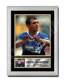DAVID UNSWORTH Limited Edition Football Player Signed Print - Football