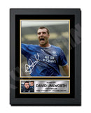 DAVID UNSWORTH 2 Limited Edition Football Player Signed Print - Football