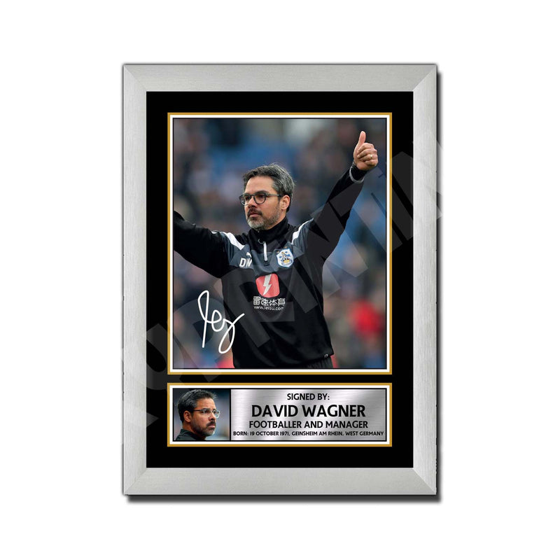 DAVID WAGNER 2 Limited Edition Football Player Signed Print - Football