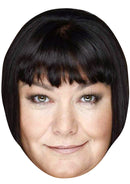 DAWN FRENCH JB - Funny Comedian Fancy Dress Cardboard Celebrity Party Face Mask
