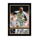 DEAN ASHTON 2 Limited Edition Football Player Signed Print - Football