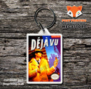 Defenders Of Dynatron City Retro NES Game Cover Art Gaming Keyring