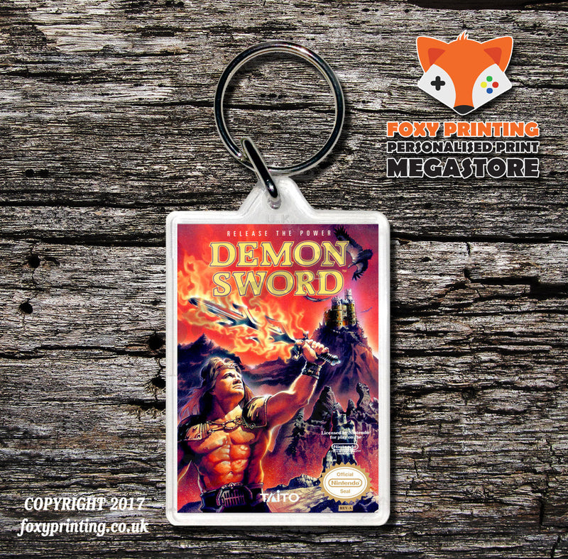 DEJAVU Retro NES Game Cover Art Gaming Keyring