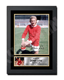 DENIS LAW 2 Limited Edition Football Player Signed Print - Football