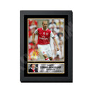 DENNIS BERGKAMP Limited Edition Football Player Signed Print - Football