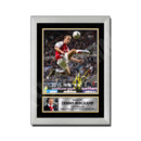 DENNIS BERGKAMP 2 Limited Edition Football Player Signed Print - Football