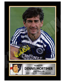 DENNIS MORTIMER 2 Limited Edition Football Player Signed Print - Football