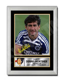 DENNIS MORTIMER 2 Limited Edition Football Player Signed Print - Football
