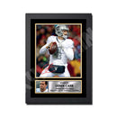 DEREK CARR (1) Limited Edition Football Signed Print - American Footballer