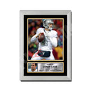 DEREK CARR (1) Limited Edition Football Signed Print - American Footballer