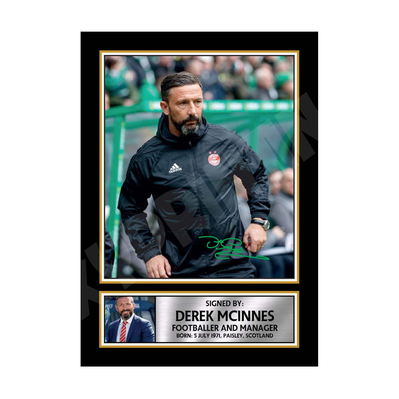 DEREK McINNES (1) Limited Edition Football Player Signed Print - Football