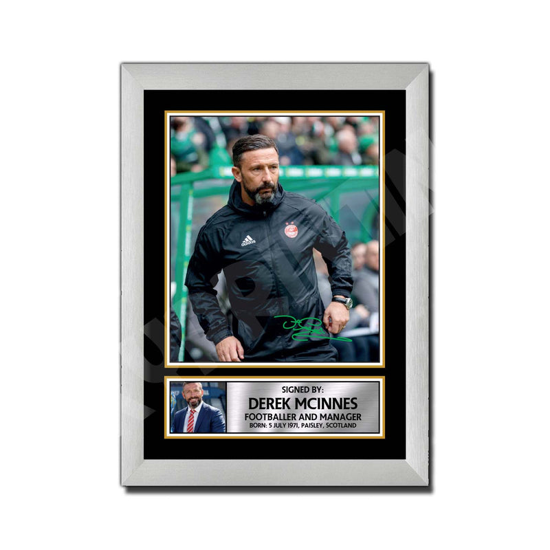 DEREK McINNES (1) Limited Edition Football Player Signed Print - Football