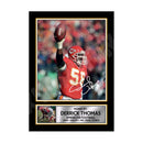 DERRICK THOMAS 2 Limited Edition Football Signed Print - American Footballer