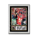 DERRICK THOMAS 2 Limited Edition Football Signed Print - American Footballer