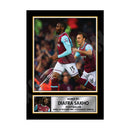DIAFRA SAKHO (1) Limited Edition Football Player Signed Print - Football