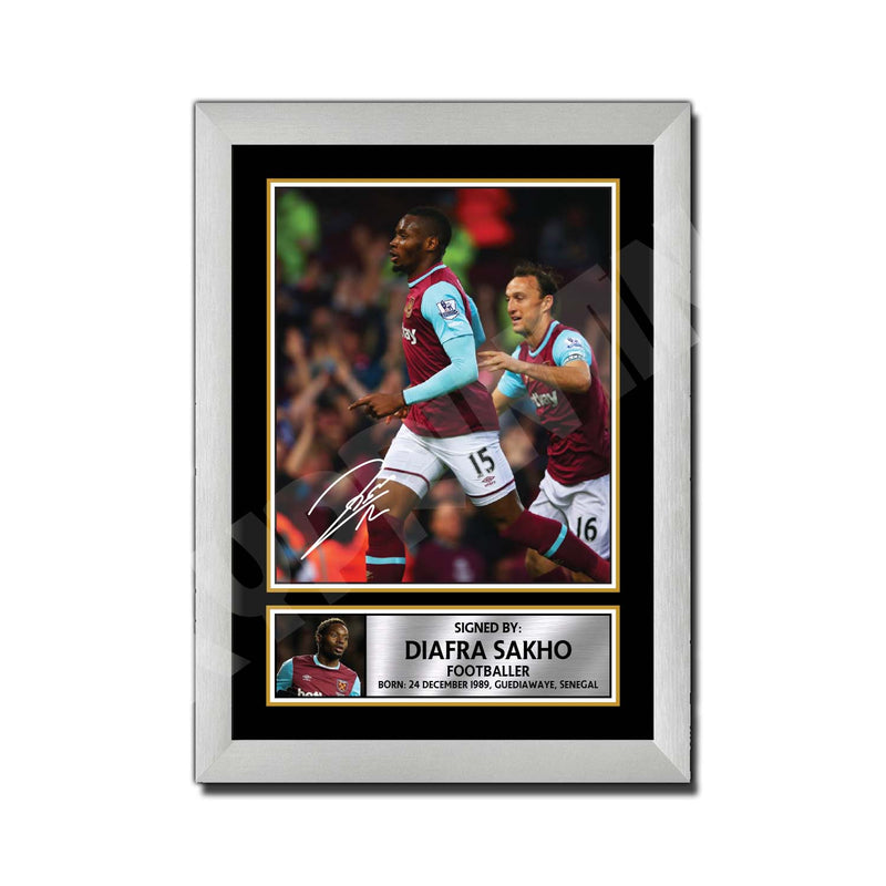 DIAFRA SAKHO (1) Limited Edition Football Player Signed Print - Football