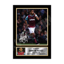 DIMITRI PAYET (1) Limited Edition Football Player Signed Print - Football