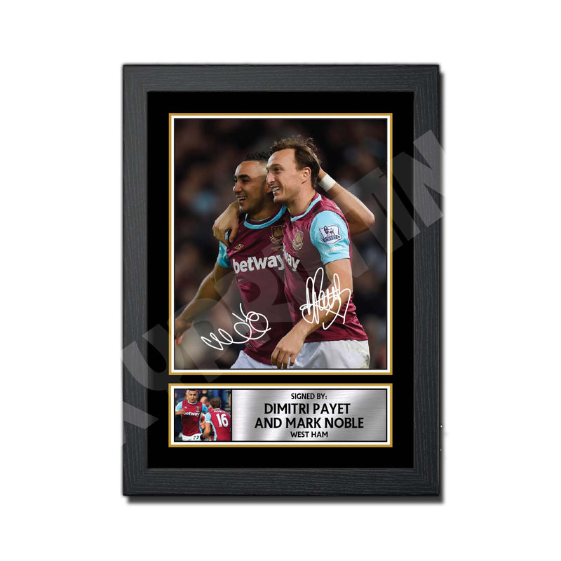 DIMITRI PAYET _ MARK NOBLE 2 Limited Edition Football Player Signed Print - Football