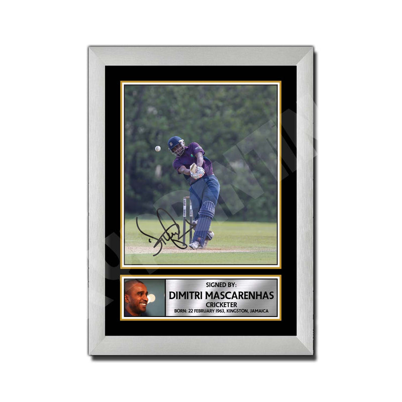 DIMI MASCARENHAS Limited Edition Cricketer Signed Print - Cricket Player
