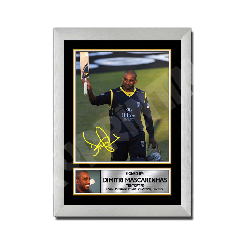 DIMI MASCARENHAS 2 Limited Edition Cricketer Signed Print - Cricket Player
