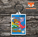 Digger Rock Retro NES Game Cover Art Gaming Keyring