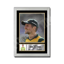 DIRK NANNES Limited Edition Cricketer Signed Print - Cricket Player