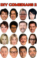 DIY COMEDIANS2 Celebrity Comedian Face Mask FANCY DRESS BIRTHDAY PARTY FUN STAG HEN