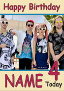 DNCE 3 Personalised Music Style Kids Adult FUNNY Birthday Card