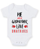 Me and My Godmother Love DONCASTER ROVERS Personalised FOOTBALL TEAM Baby Grow
