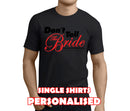 Don't Tell The Bride Colour Custom Stag T-Shirt - Any Name - Party Tee