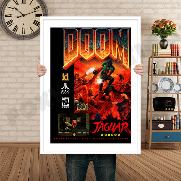 Doom Jaguar CD Retro Game Inspired Theme Nintendo NES Gaming