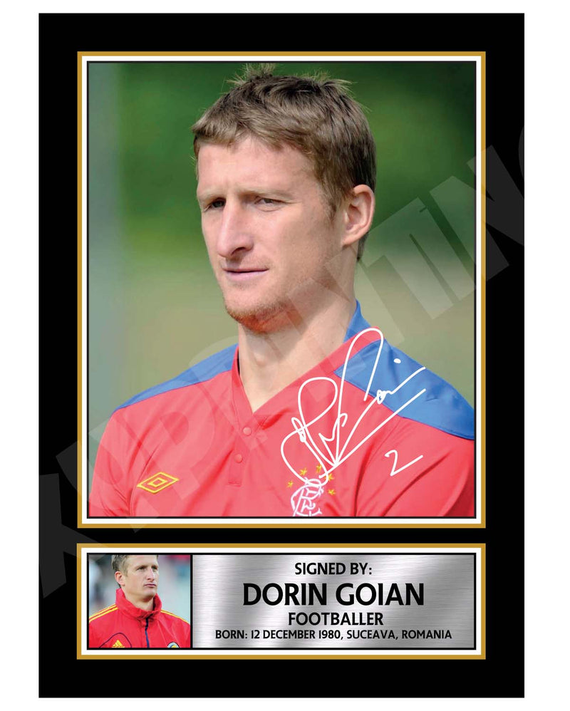 DORIN GOIAN 2 Limited Edition Football Player Signed Print - Football