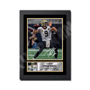 DREW BREES 2 Limited Edition Football Signed Print - American Footballer