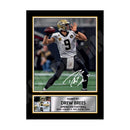 DREW BREES 2 Limited Edition Football Signed Print - American Footballer