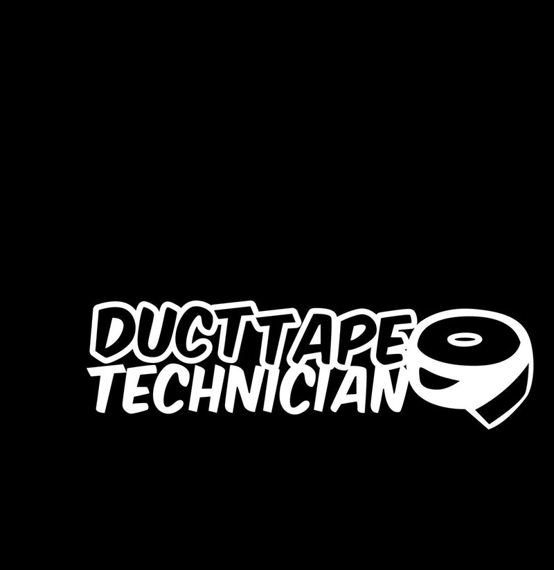 Duct Tape Technician Novelty Vinyl Car Sticker